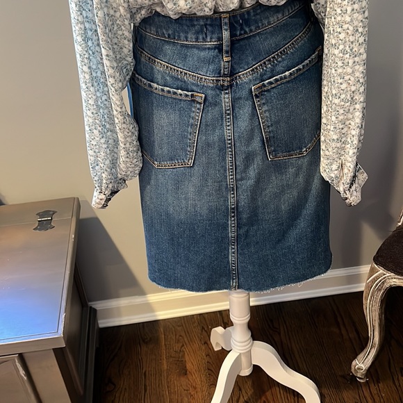 Loft Denim A Line Skirt - Picture 4 of 5